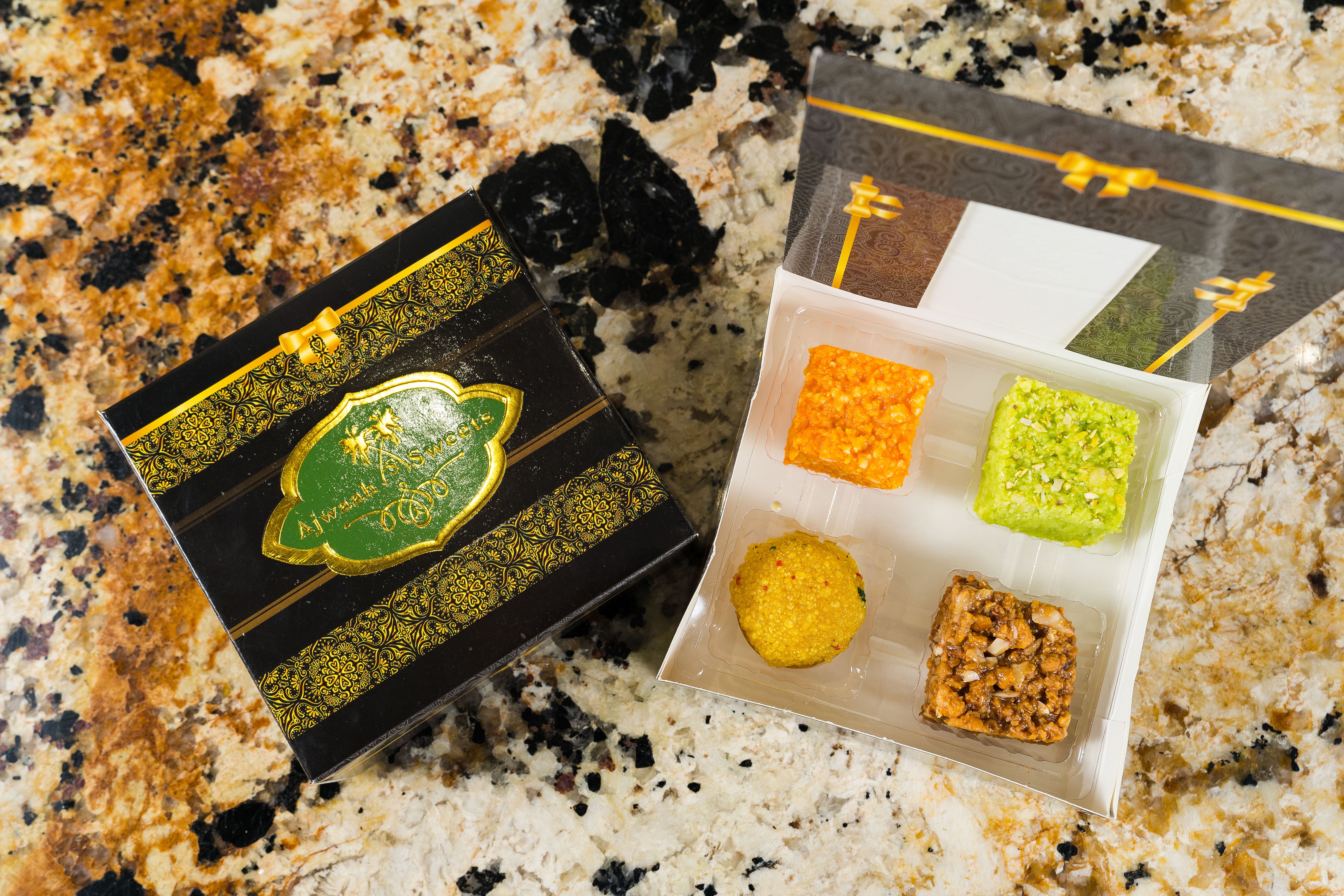 4 piece Gift Box – Ajwaah Sweets